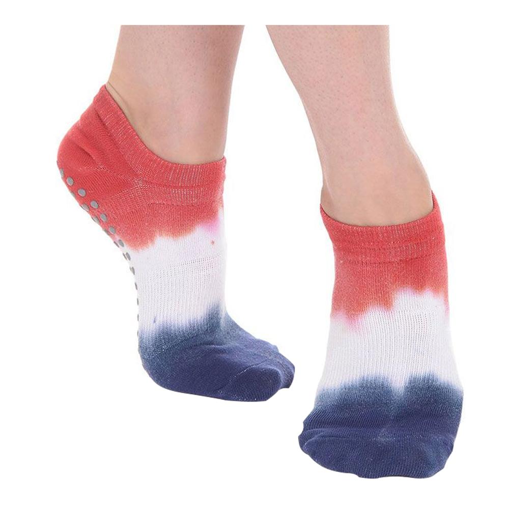 Great Soles -Tie Dyed Grip Sock - Red/White/Blue