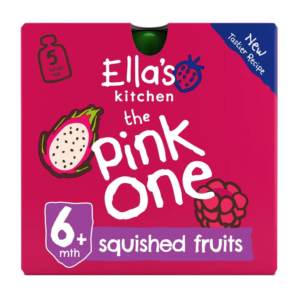 Ellas Kitchen - Organic The Pink One Smoothie Multipack Baby Pouch