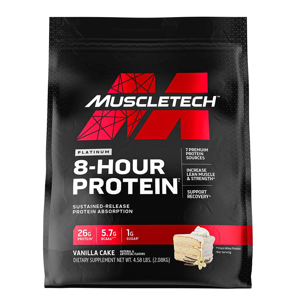 MuscleTech Platinum 8-Hour Protein Powder - Milk Chocolate - 50 Servings