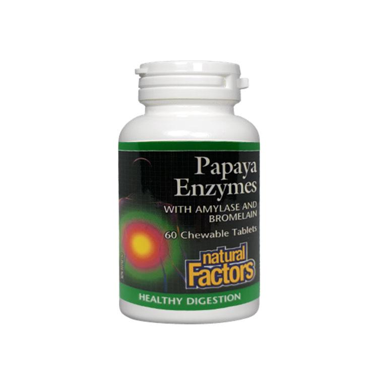 Natural Factors - Papaya Enzymes with Amylase & Bromelain