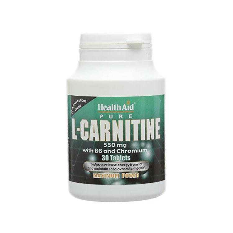 Health Aid - L-Carnitine with B6 and Chromium 550 mg