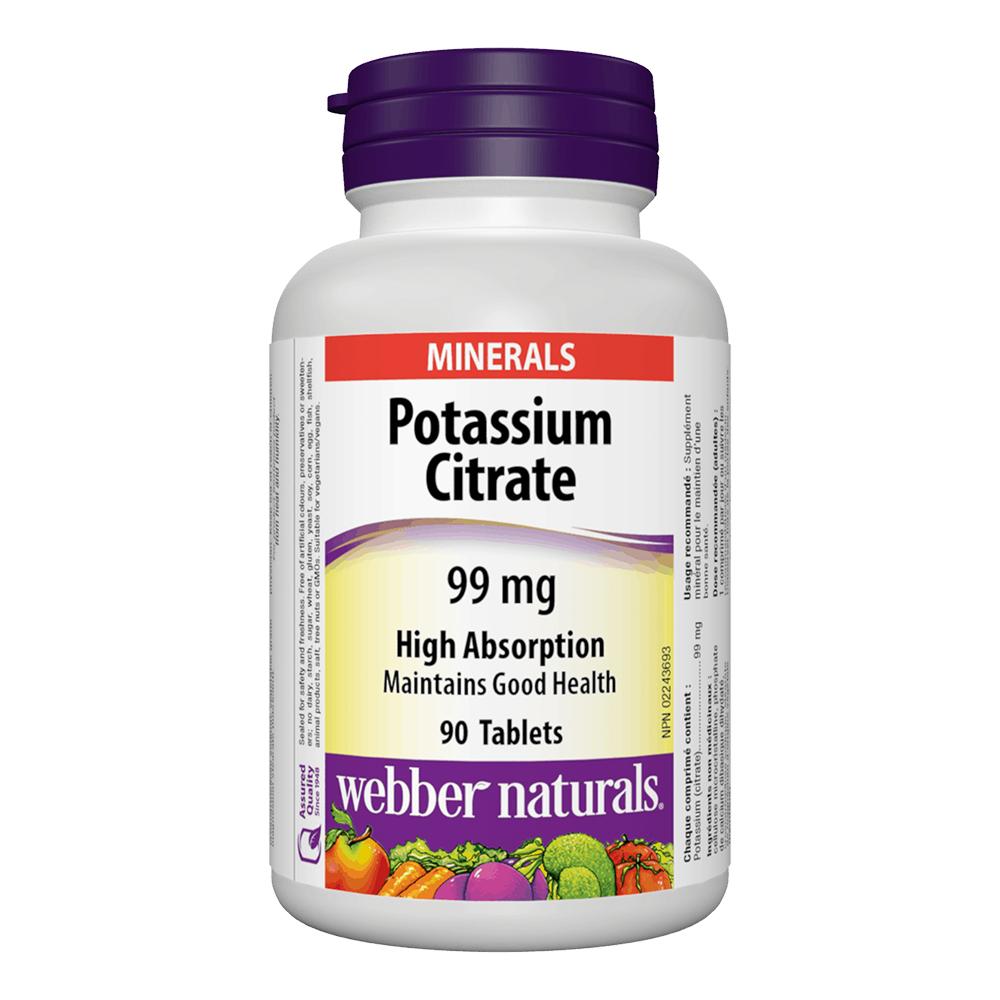 Webber Naturals - Potassium Citrate 99 mg High Absorption