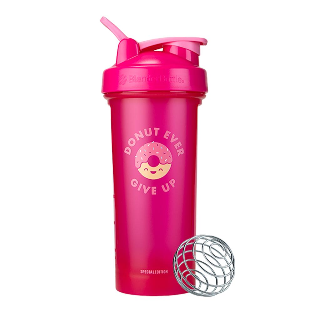 BlenderBottle Foodie Classic Shaker Cup - Donut Ever Give Up