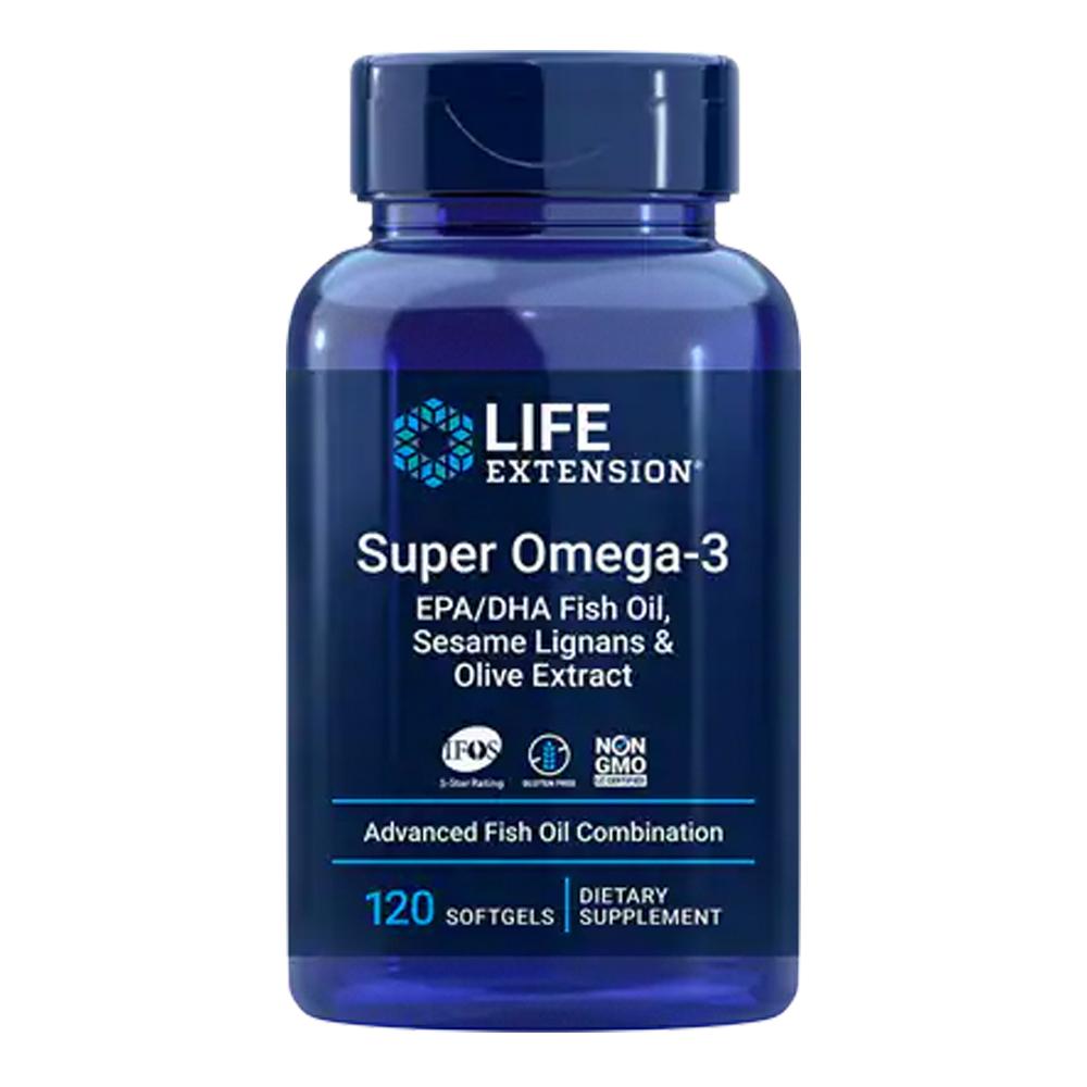 Life Extension - Super Omega-3 EPA/DHA Fish Oil, Sesame Lignans & Olive Extract
