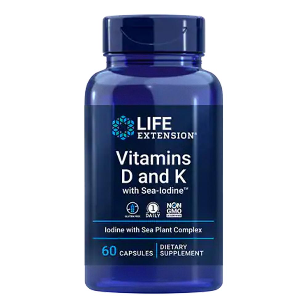Life Extension - Vitamins D and K with Sea-Iodine