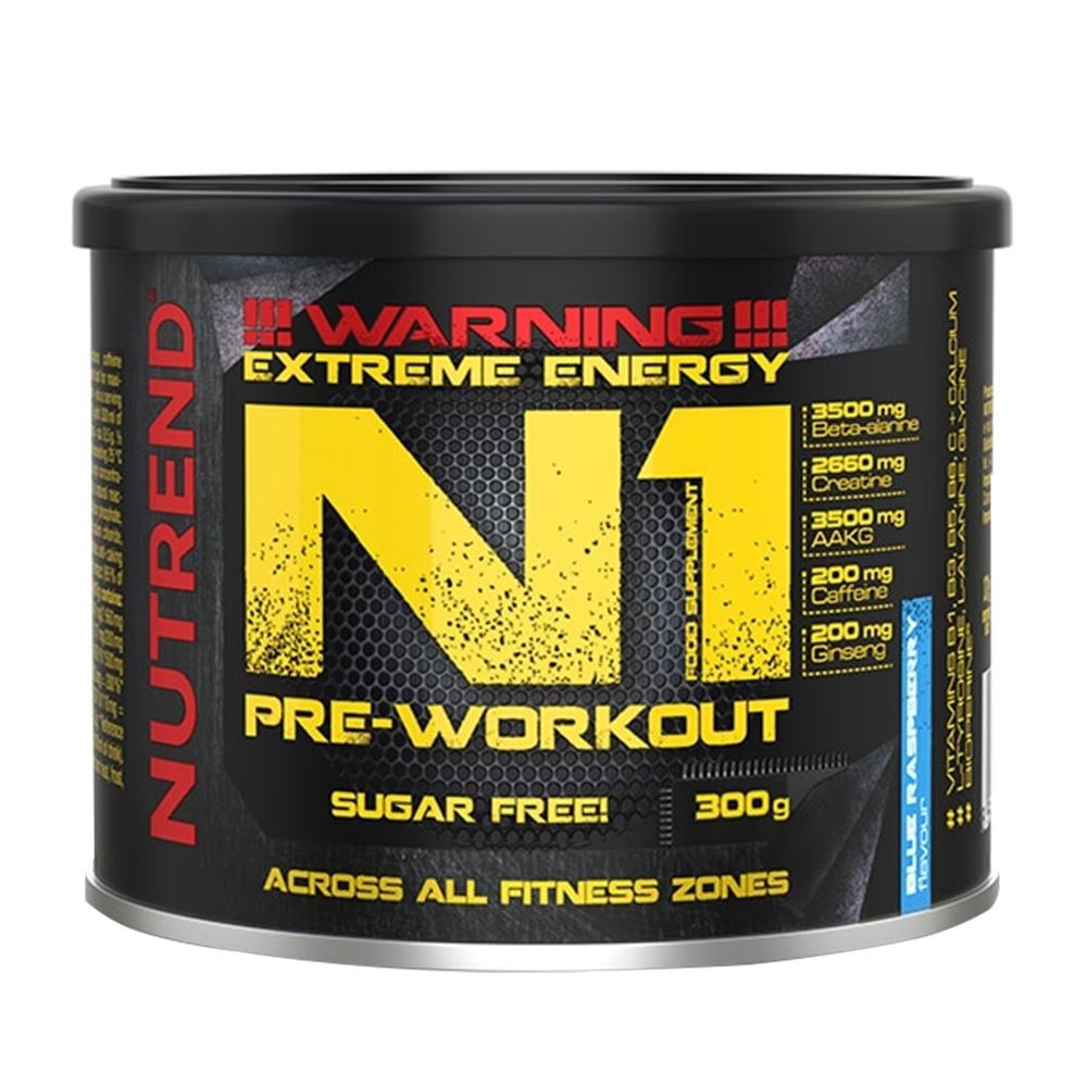 Nutrend - N1 Pre Workout - Blue Raspberry - 300 Grams
