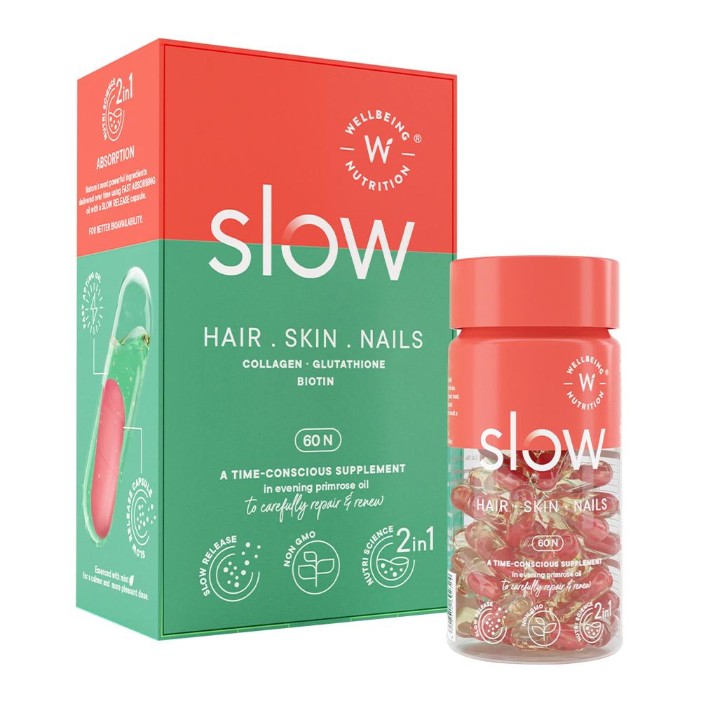 Wellbeing Nutrition - Slow - Hair Skin & Nails for Complete Beauty