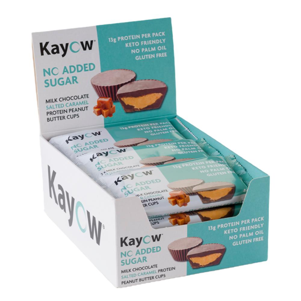 Kayow Nutrition - Protein peanut butter cup - Milk Chocolate Salted Caramel - Box of 12