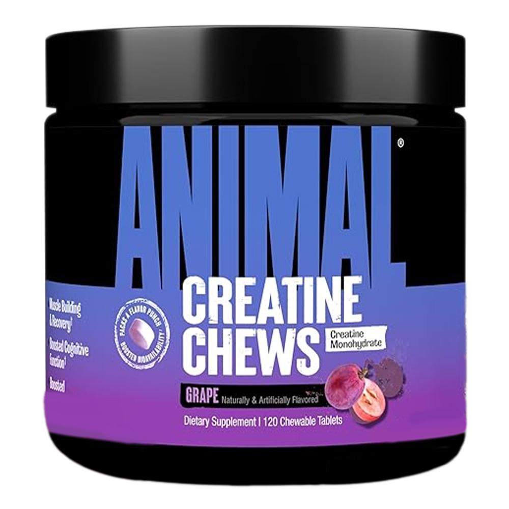 Universal Nutrition - Animal Chews Creatine - Grape Flavor - 120 Chewable Tablets