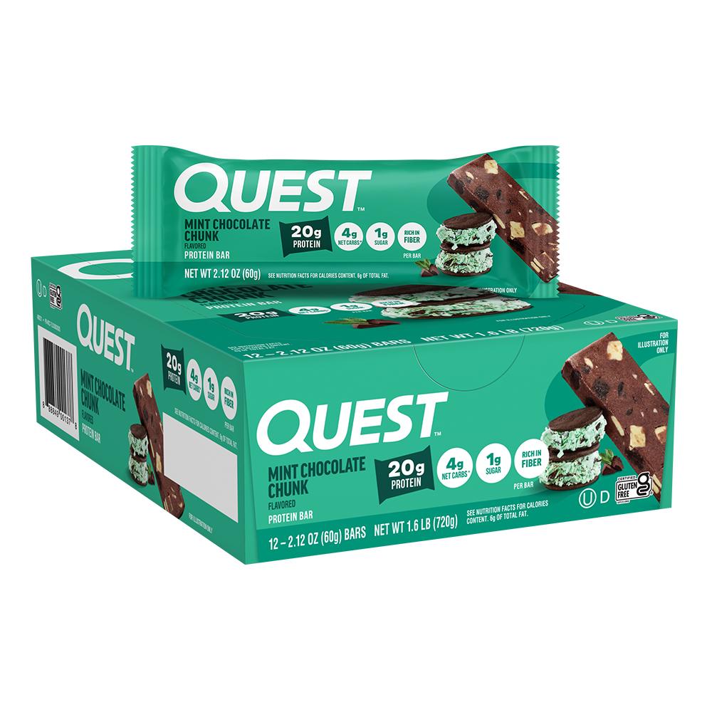 Quest - Protein Bar - Mint Chocolate Chunk - Box of 12