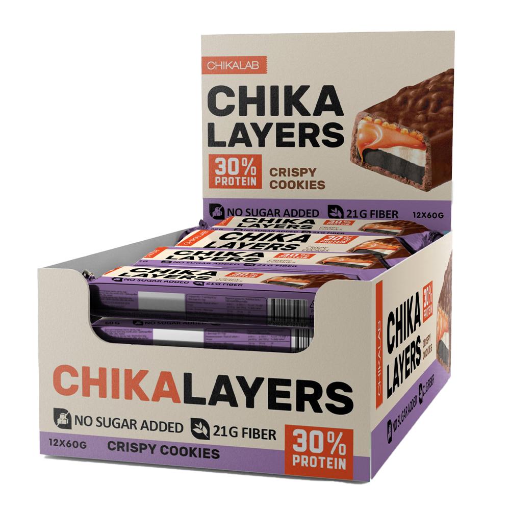 Chikalab - Chikalayers Protein Bar - Crispy  Cookie - Box of 12