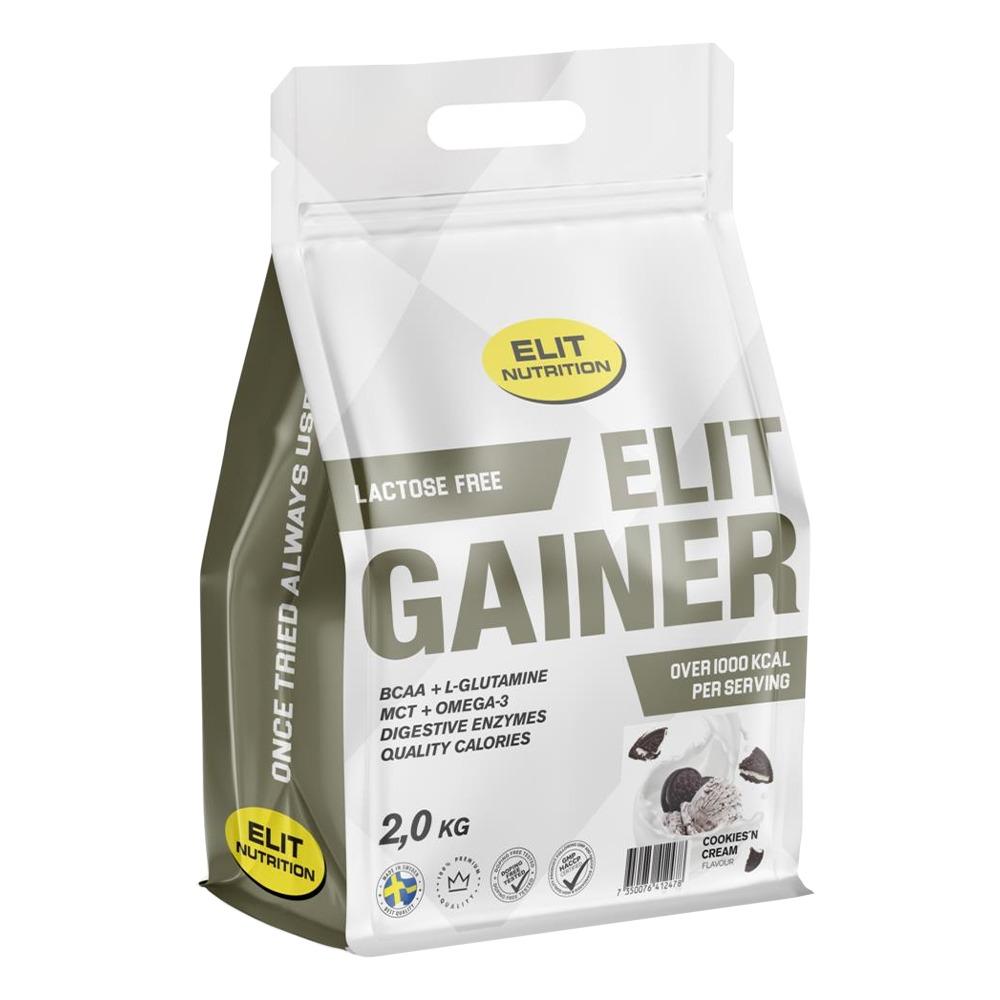 ELIT Nutrition - Gainer - Lactose Free - Cookies and Cream - 2000 Grams