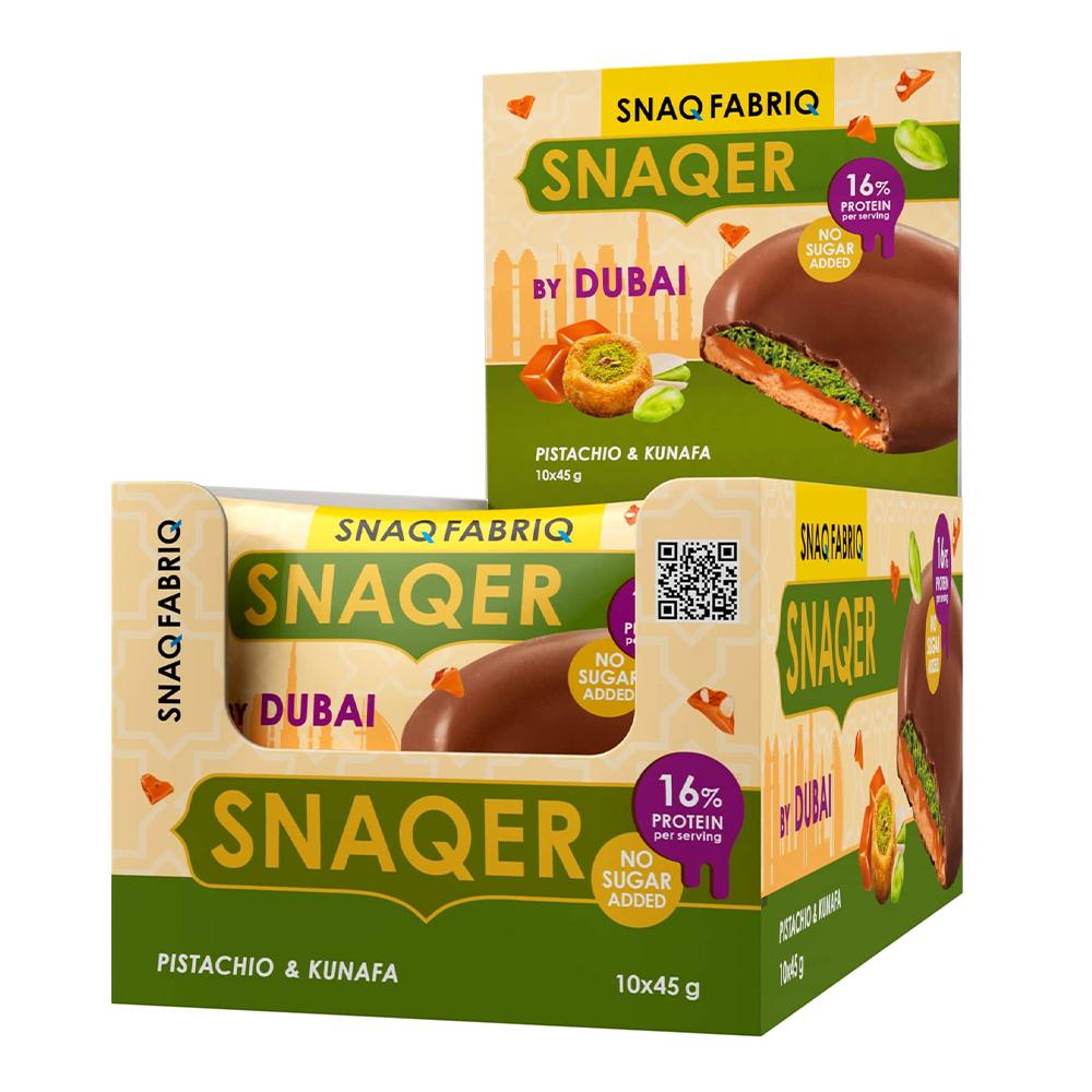 Snaqfabriq - SNAQER Cookies - Pistachio Kunafa & Caramel  - Box of 10