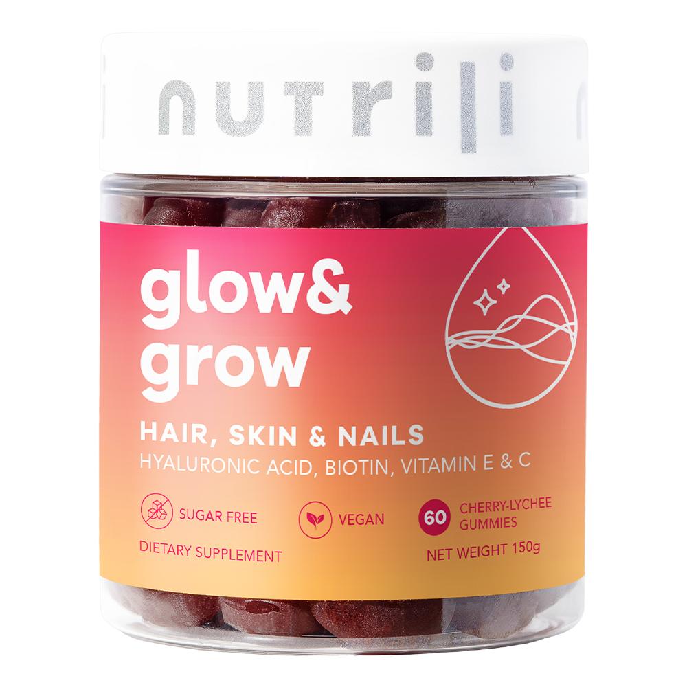 Nutrili  - Glow and Grow - Strawberry - 60 Gummies