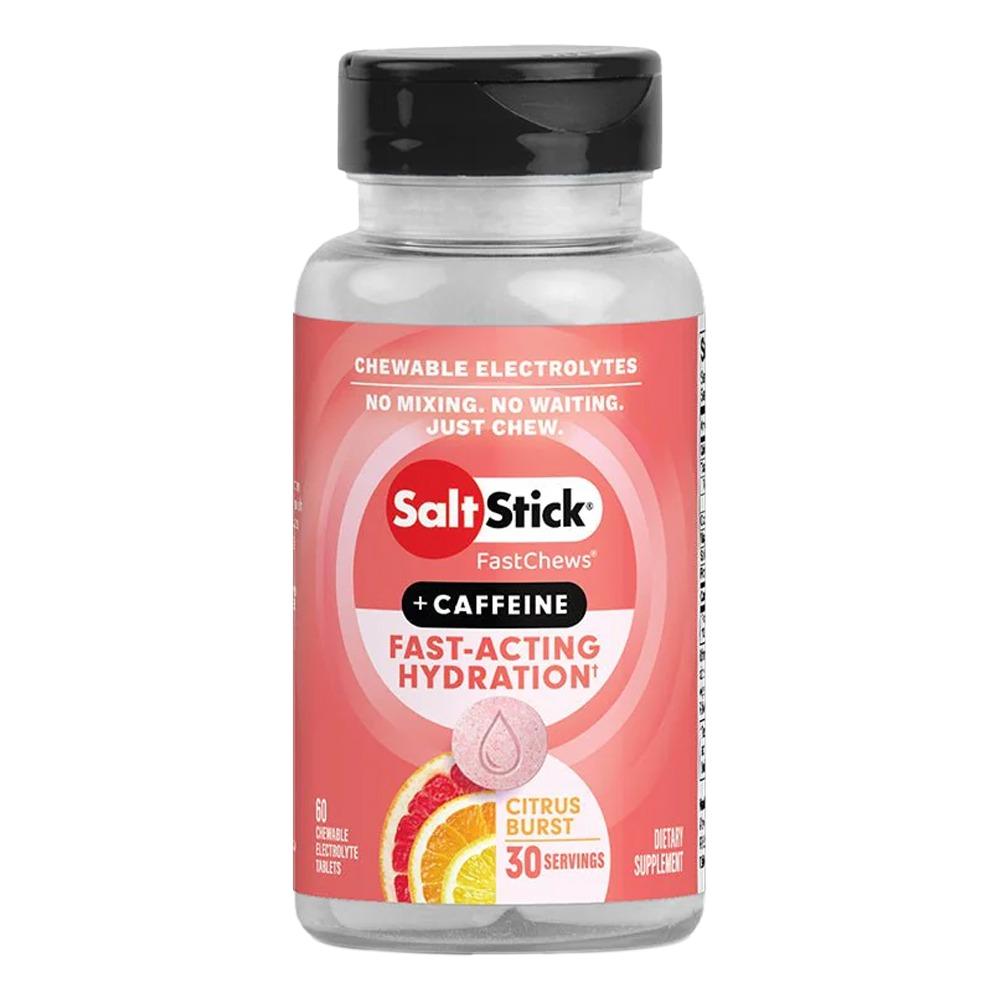 Saltstick - Electrolyte FastChews + Caffeine - Citrus Burst - 60 Chewable Tablets