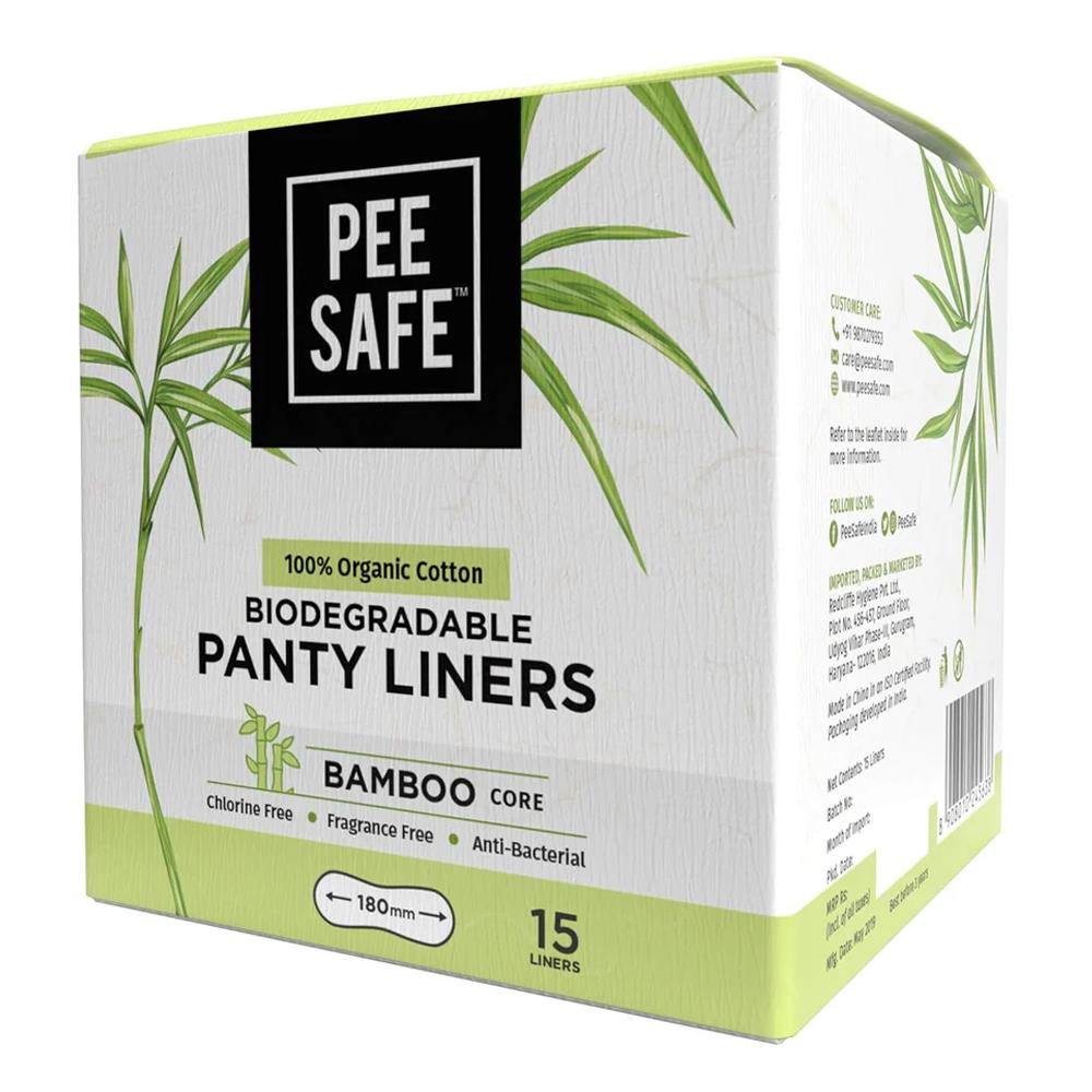 Pee Safe - Biodegradable Panty Liners - Pack of 15