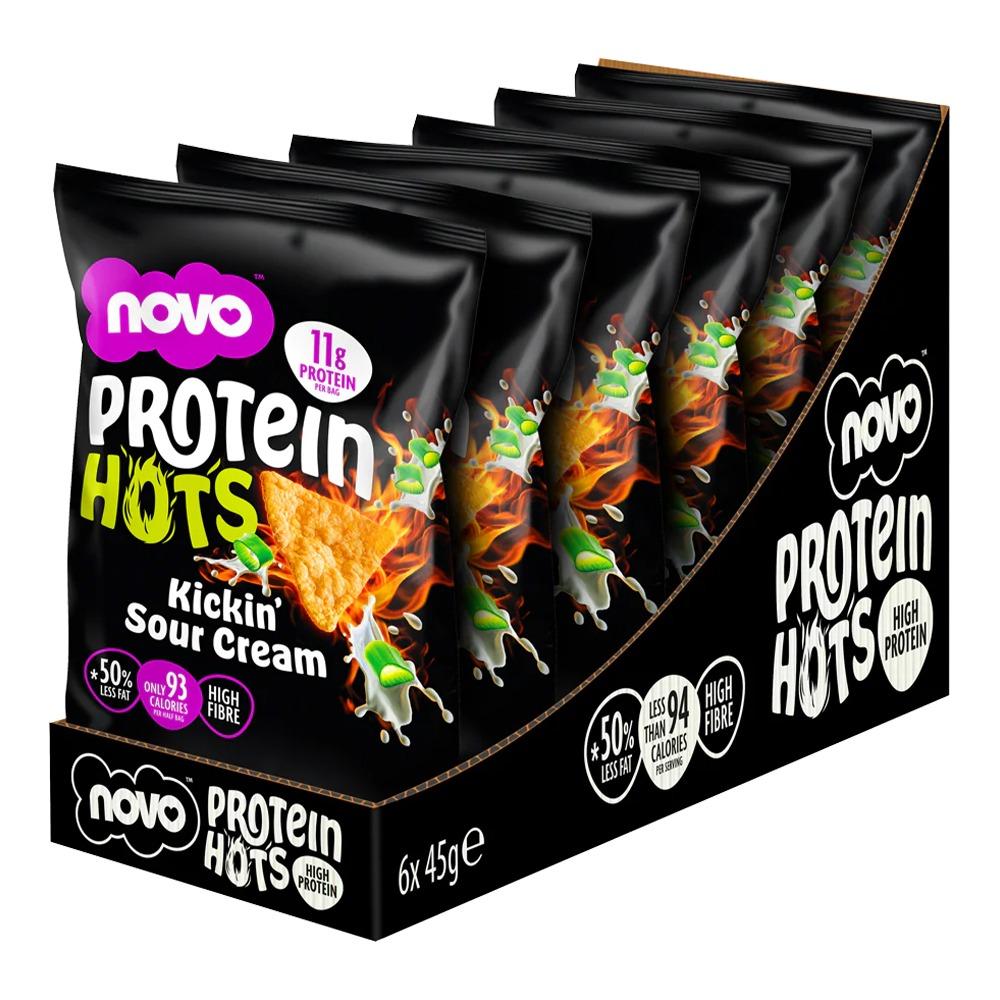 Novo Nutrition - Protein Hots - Kickin Sour Cream - Pack of 6