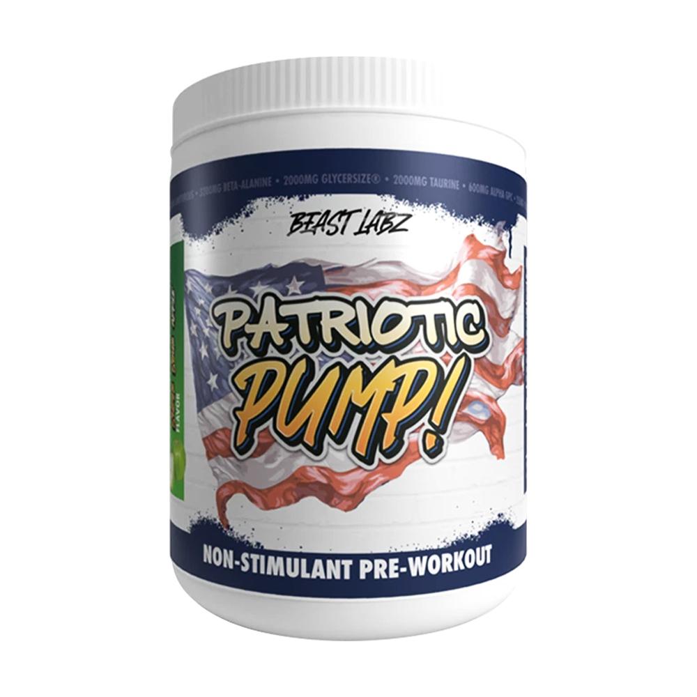 Beast Labz - Patriotic Pump - Non Stim Pre-Workout - Sour Apple - 28 Servings