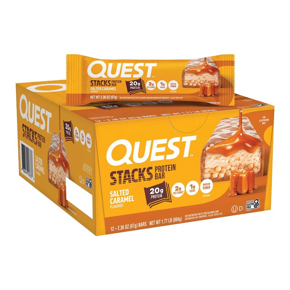 Quest  - Stacks Protein Bar - Salted Caramel - Box of 12