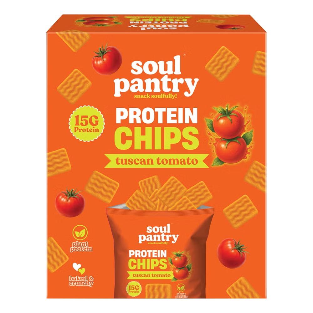 Soul Pantry - Protein chips - Tuscan Tomato - Pack of 10