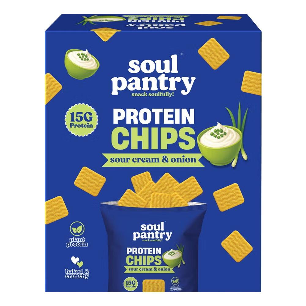 Soul Pantry - Protein chips - Sour Cream & Onion - Pack of 10
