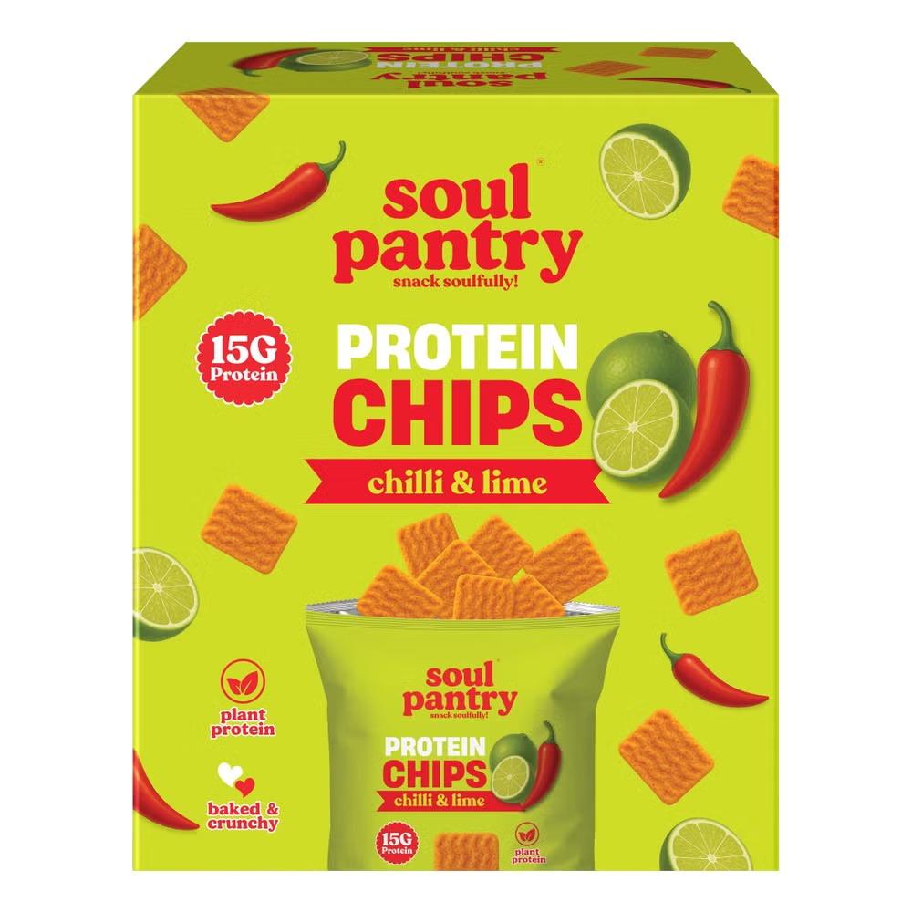 Soul Pantry - Protein chips - Chilli & Lime - Pack of 10