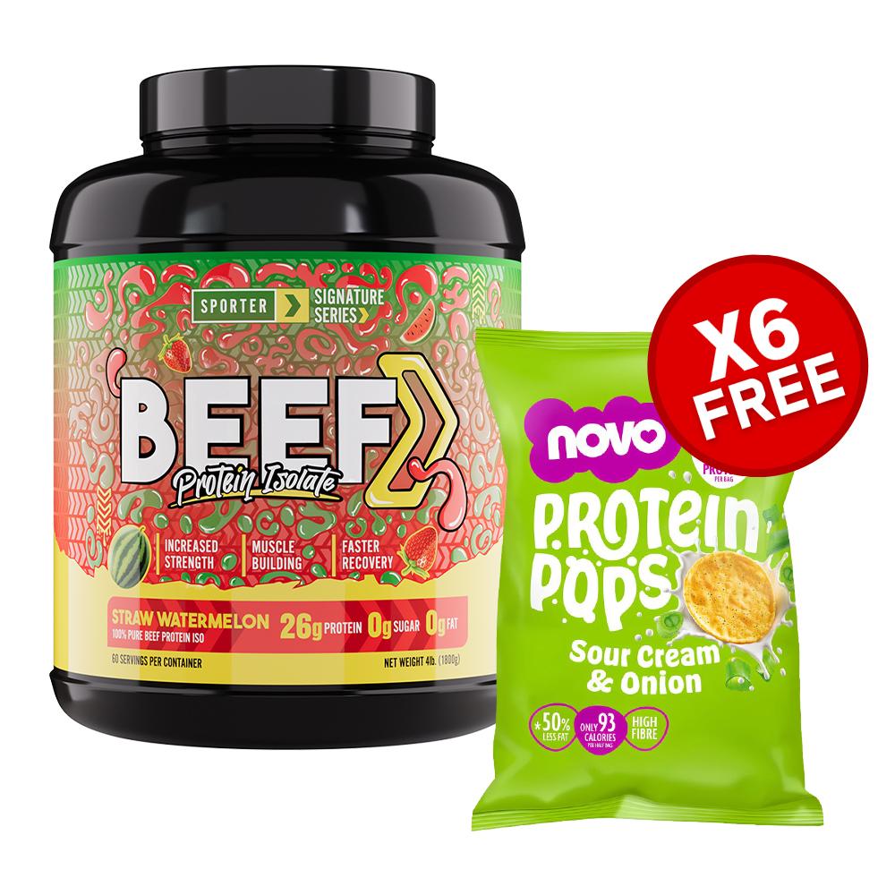 Sporter - Beef Protein Isolate - Blue Raspberry - 4 lbs.