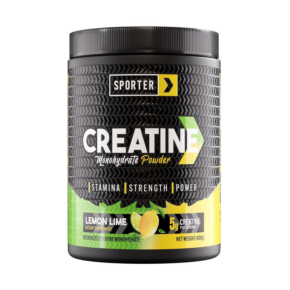 Sporter - Creatine Monohydrate - Lemon Lime - 400 grams