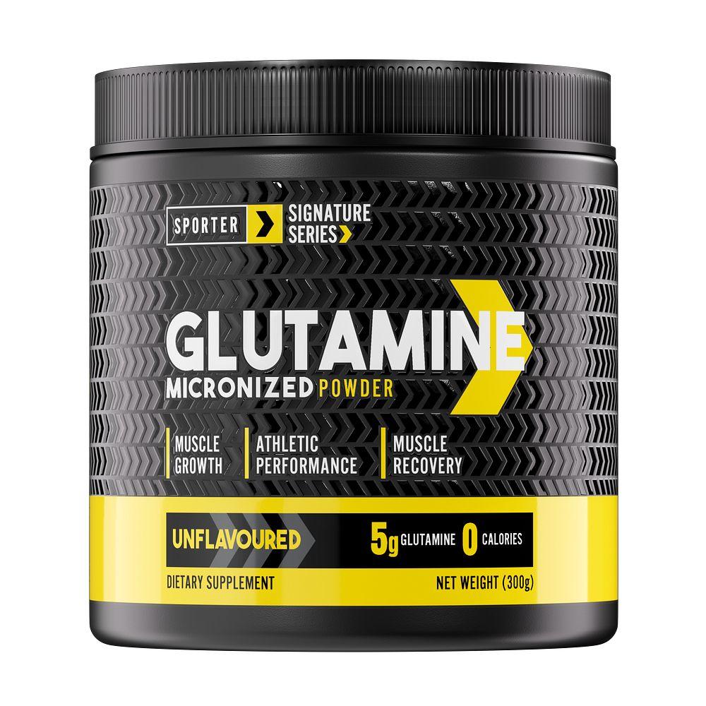 Sporter Signature Series - Glutamine Micronized Powder - Unflavoured - 300 Grams
