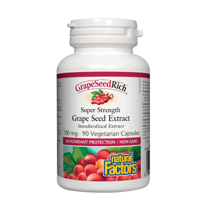 Natural Factors Super Strength Grape Seed Extract 100mg