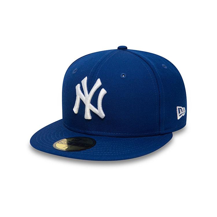 نيو إرا - قبعة إم إل بي بيسك نيويورك يانكي - أزرق / أبيض