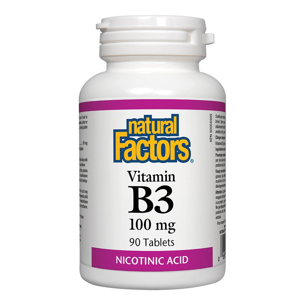 ناتشورال فاكتورز - فيتامين ب3 حمض النيكيتون 100 مغ