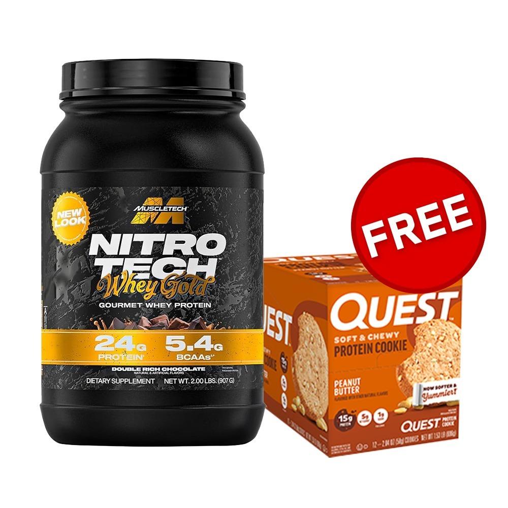 MuscleTech Nitro Tech Performance Series 100% Whey Gold - Double Rich Chocolate - 2 lbs