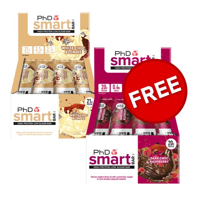 PhD Nutrition Smart Bar Box of 12 Offer black 2024