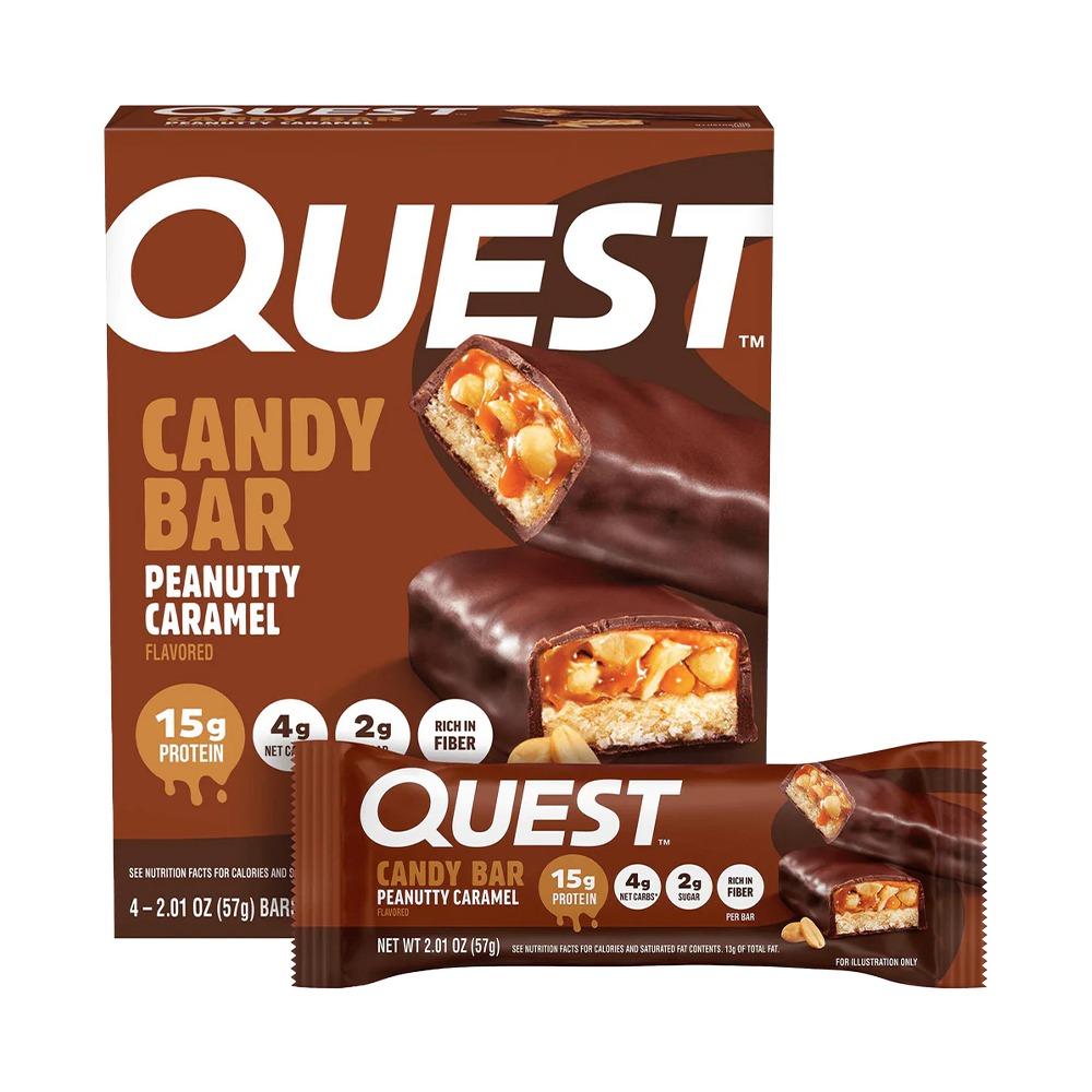 Quest - Protein Candy Bar - Peanutty Caramel - Box of 4 