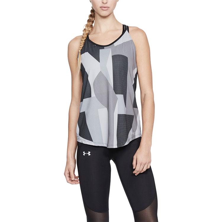 Under Armour - Speed Stride Printed Tank - Black/Reflective
