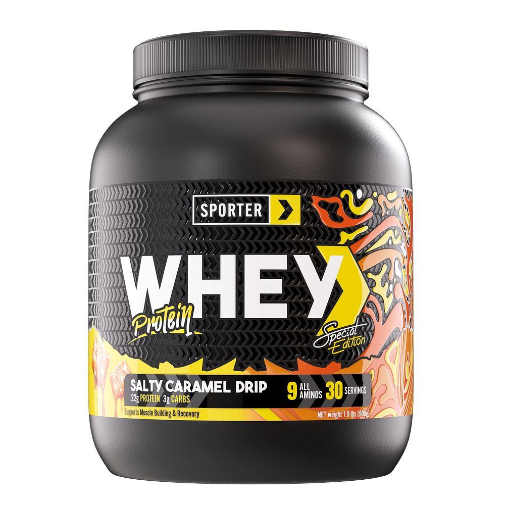 Sporter - Whey Protein Powder - Special Edition - Salty Caramel Drip - 2 lbs.