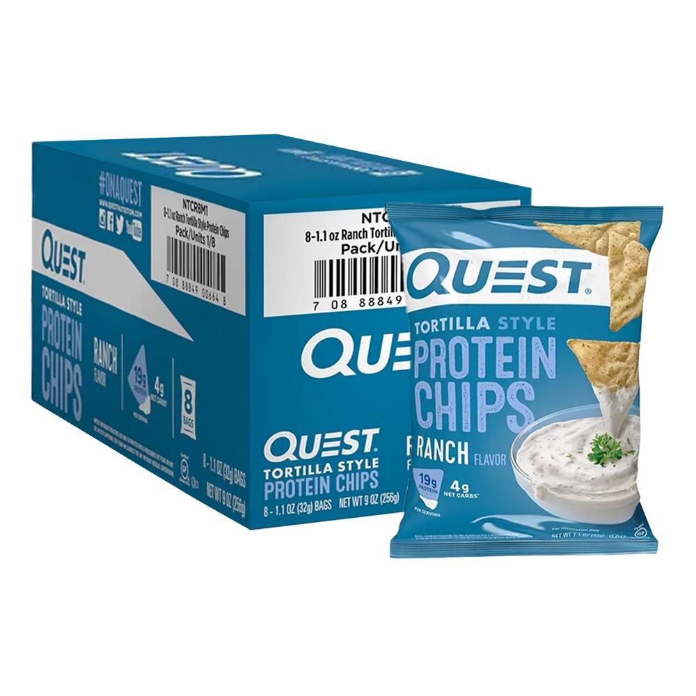 Quest - Protein Tortilla Chips - Ranch - Box of 8