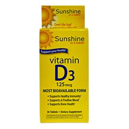 Sunshine - Vitamin D-3 125 mcg