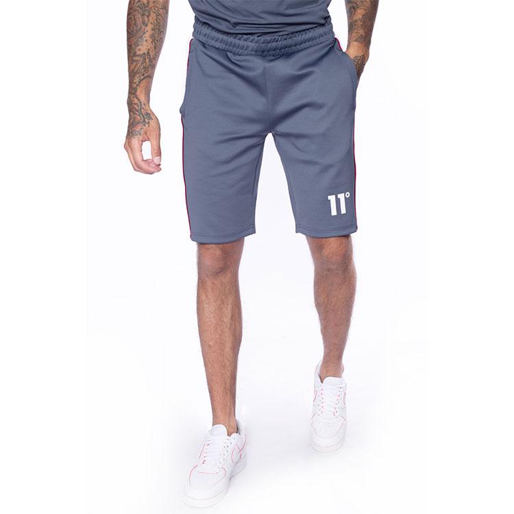 11 Degrees - Piping Poly Shorts - Anthracite/White/Red