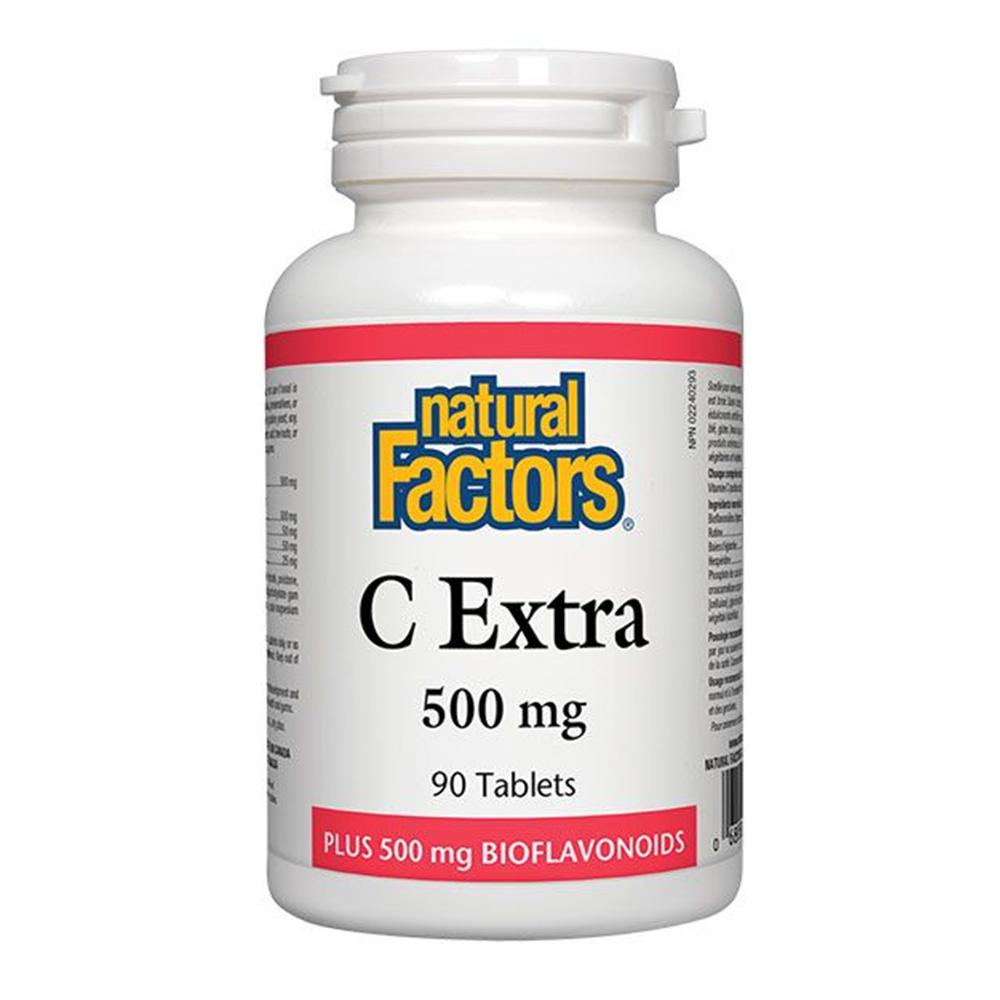 Natural Factors C Extra 500 mg Plus 500 mg Bioflavonoids