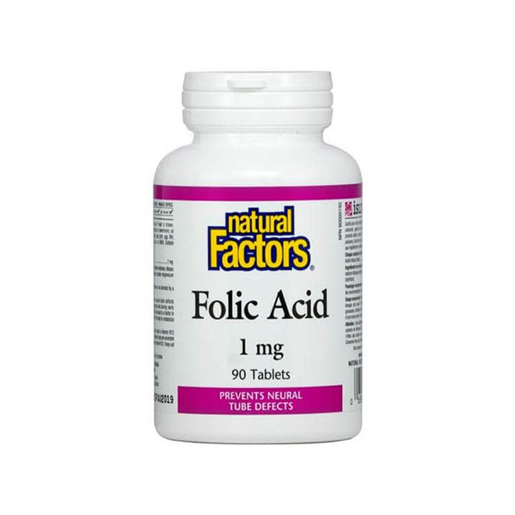 Natural Factors Folic Acid 1 mg