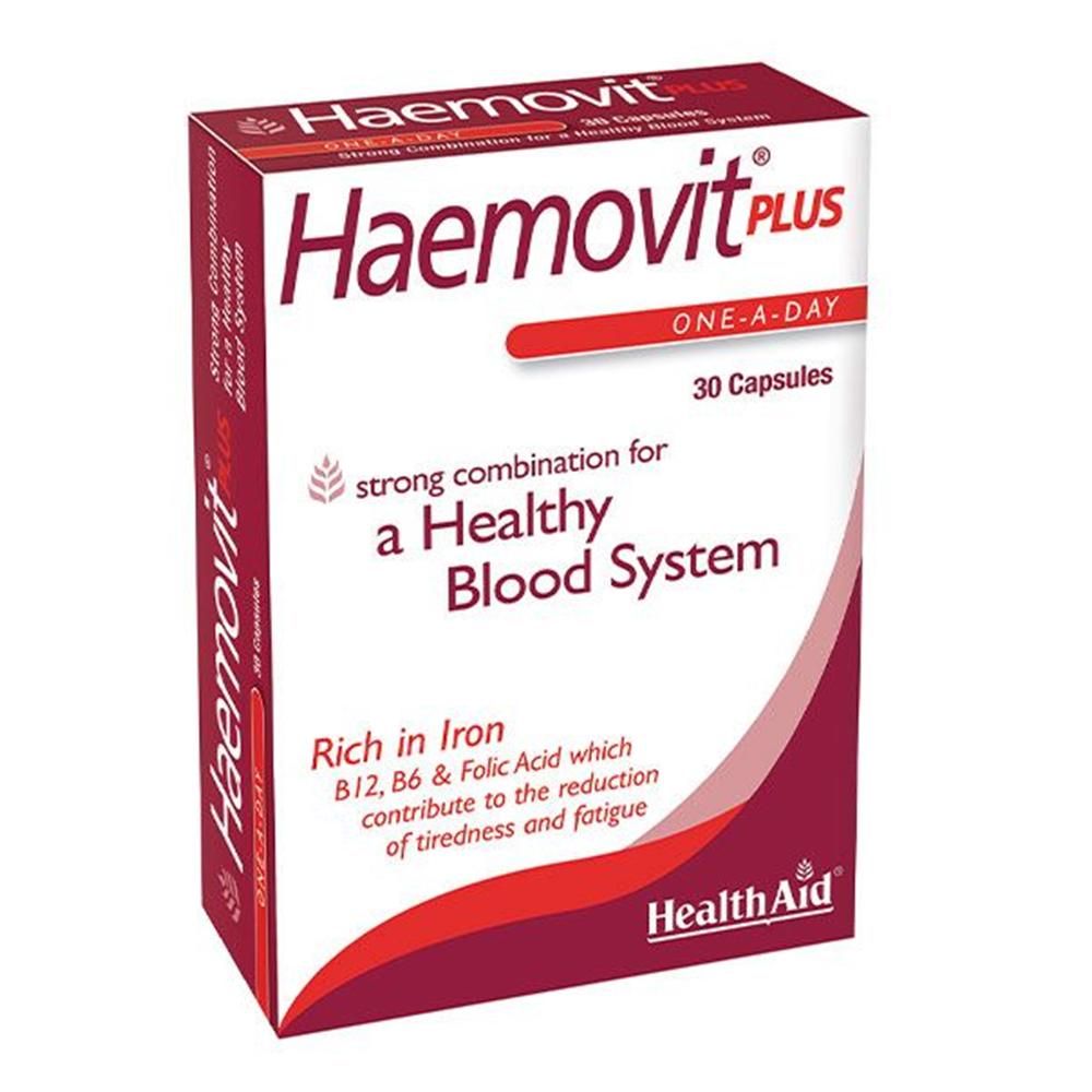 HealthAid Haemovit Plus (Iron, Vit B12, Vit B6, Folic Acid ++)