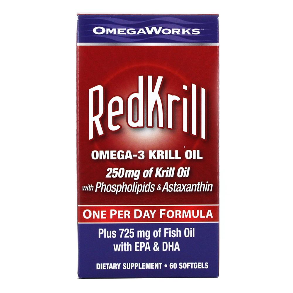 OmegaWorks - RedKrill Omega-3 Krill Oil