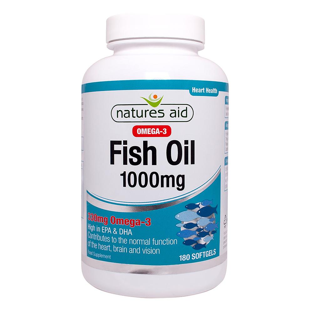 Natures Aid - Fish Oil Omega-3 1000 mg