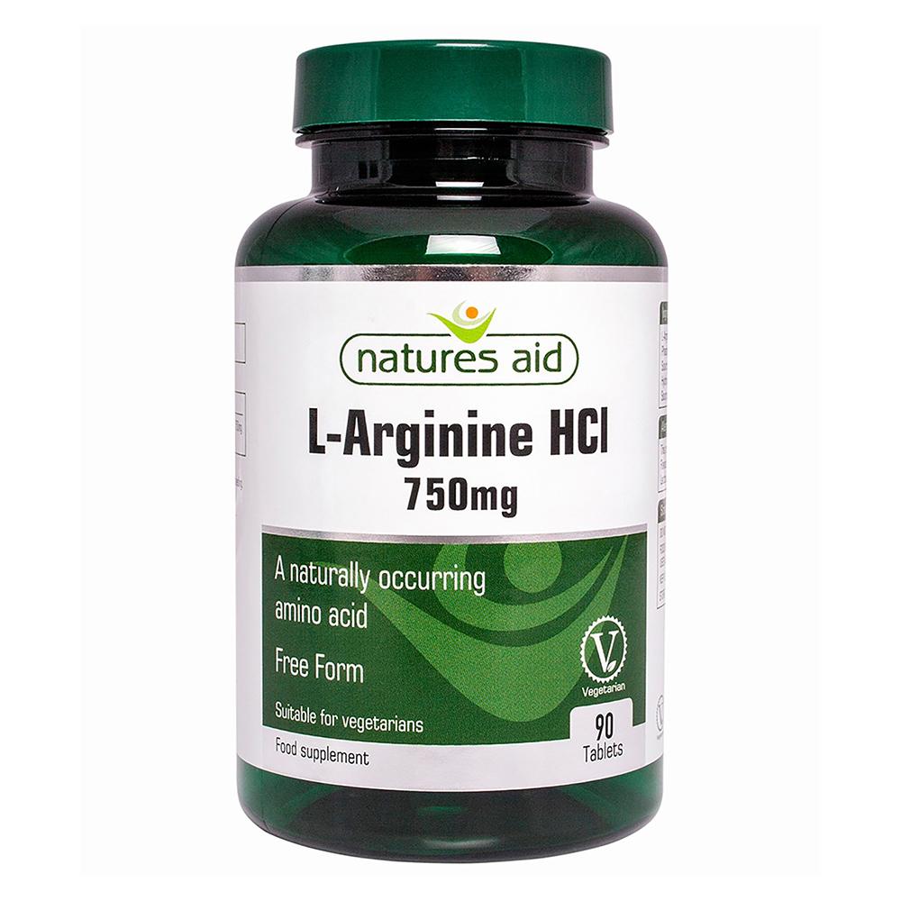 Natures Aid - L-Arginine HCI 750mg