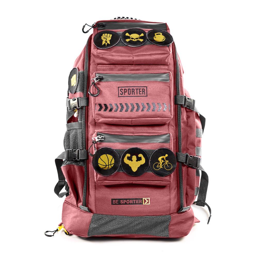 Sporter Maroon Multifunctional Backpack