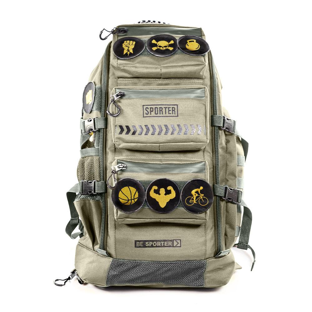 سبورتر - حقيبة ظهر متعددة الاستعمالات - نقشة جيشي أخضر