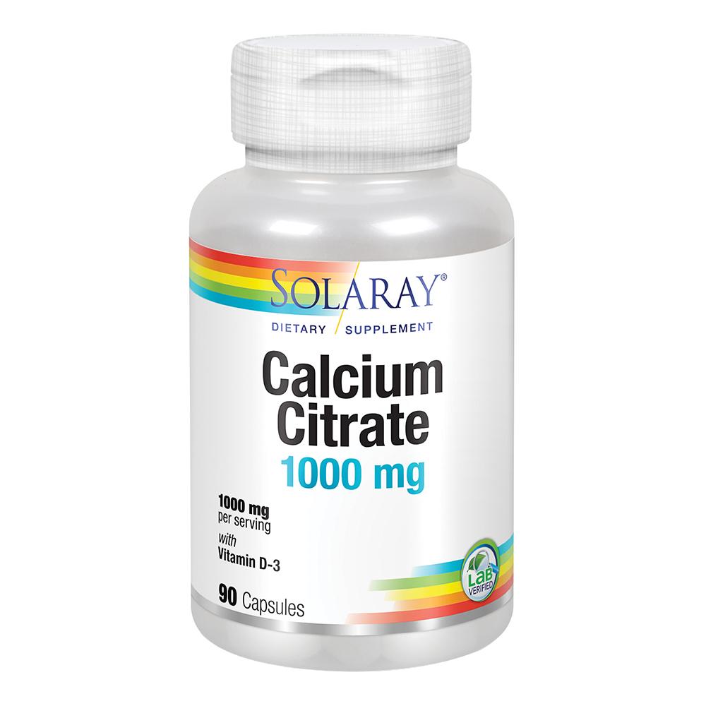 Solaray - Calcium Citrate With Vitamin D-3