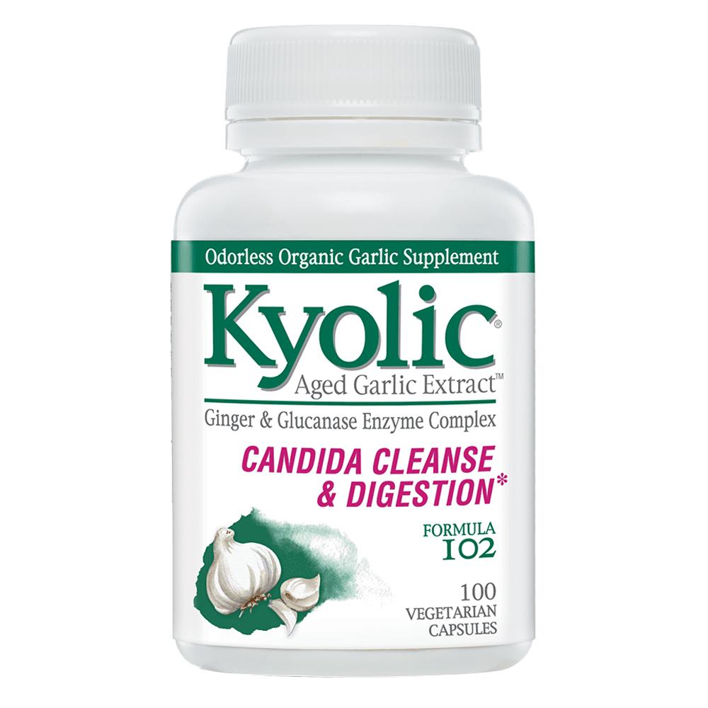Kyolic - Aged Garlic Extract - Candida Cleanse & Digestion Formula 102